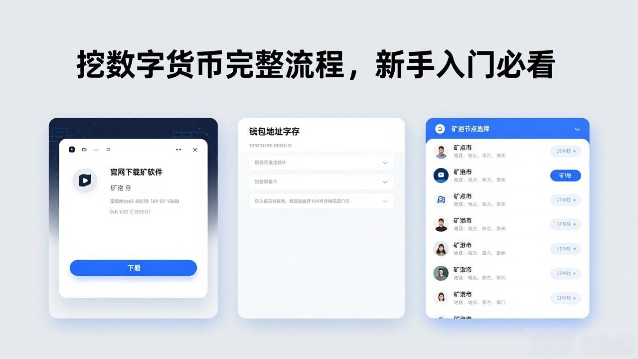 数字货币挖矿教程_挖数字货币流程是什么_新手如何选择数字货币挖矿币种
